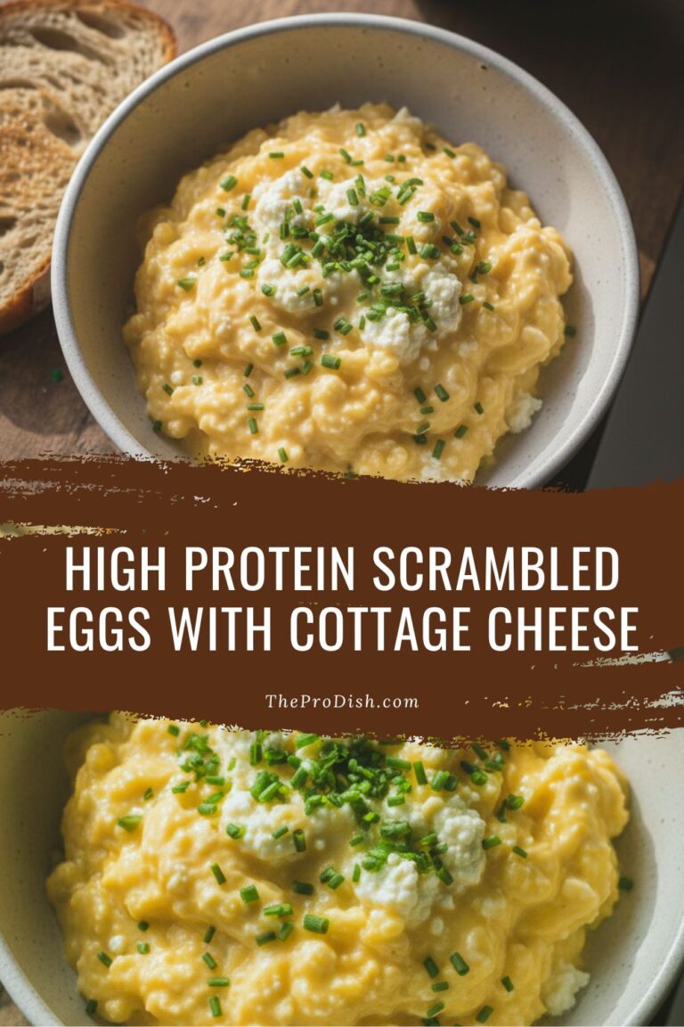 High Protein Scrambled Eggs with Cottage Cheese