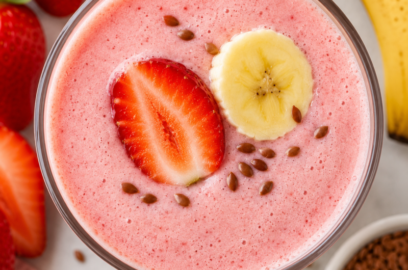 Strawberry Banana High-Protein Shake
