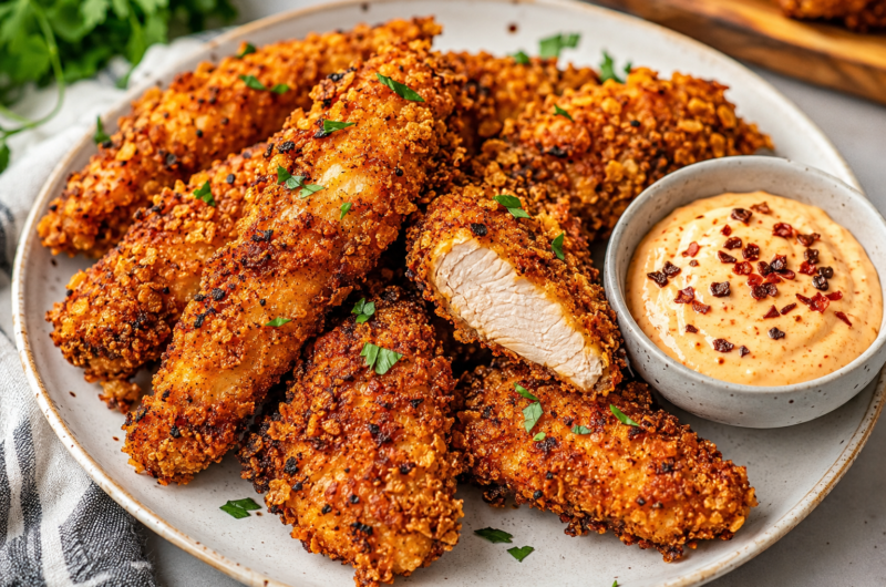 High Protein crispy chipotle chicken tenders