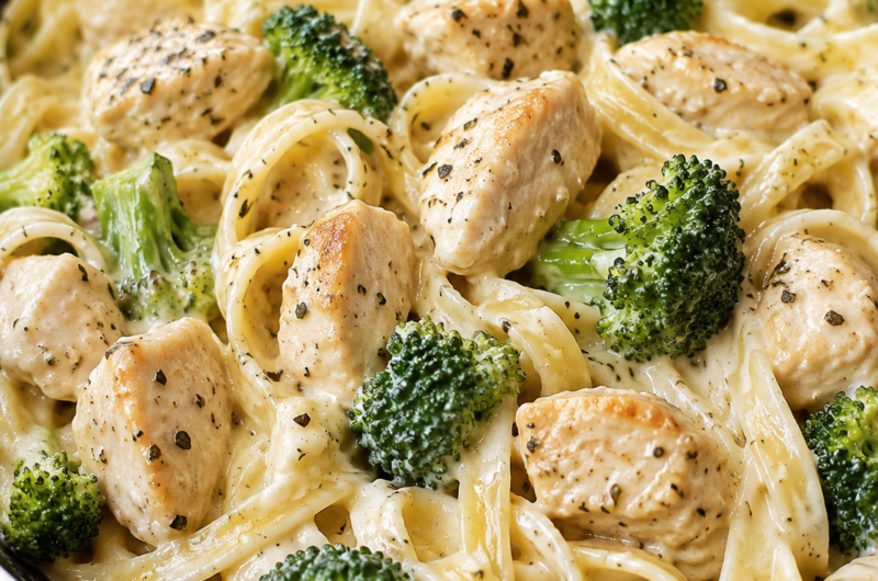 Easy Chicken and Broccoli Alfredo
