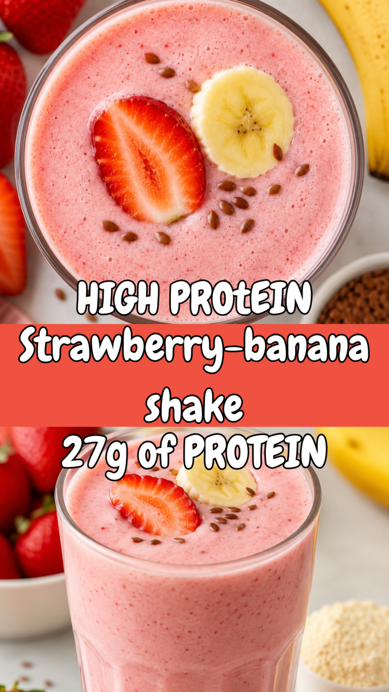 Strawberry Banana High-Protein Shake