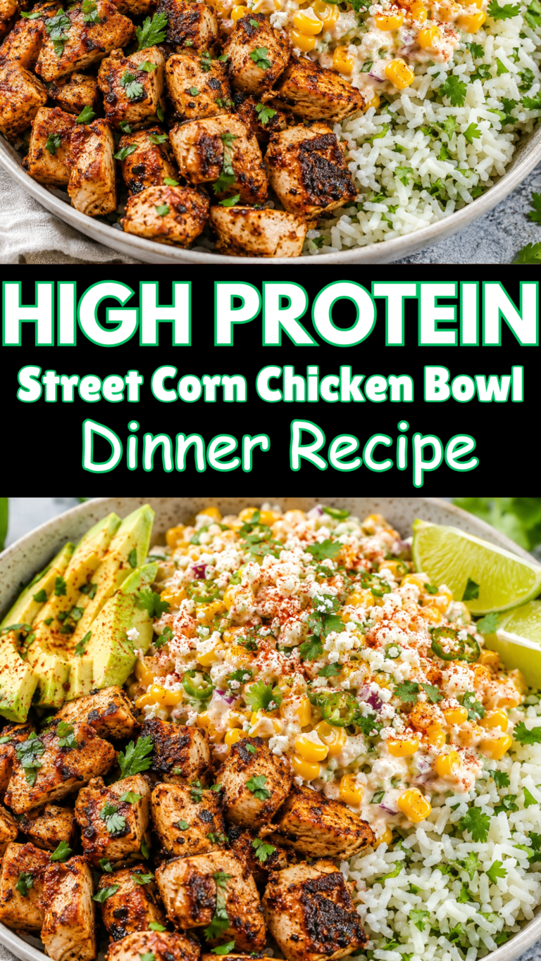 High-Protein Street Corn Chicken Bowl