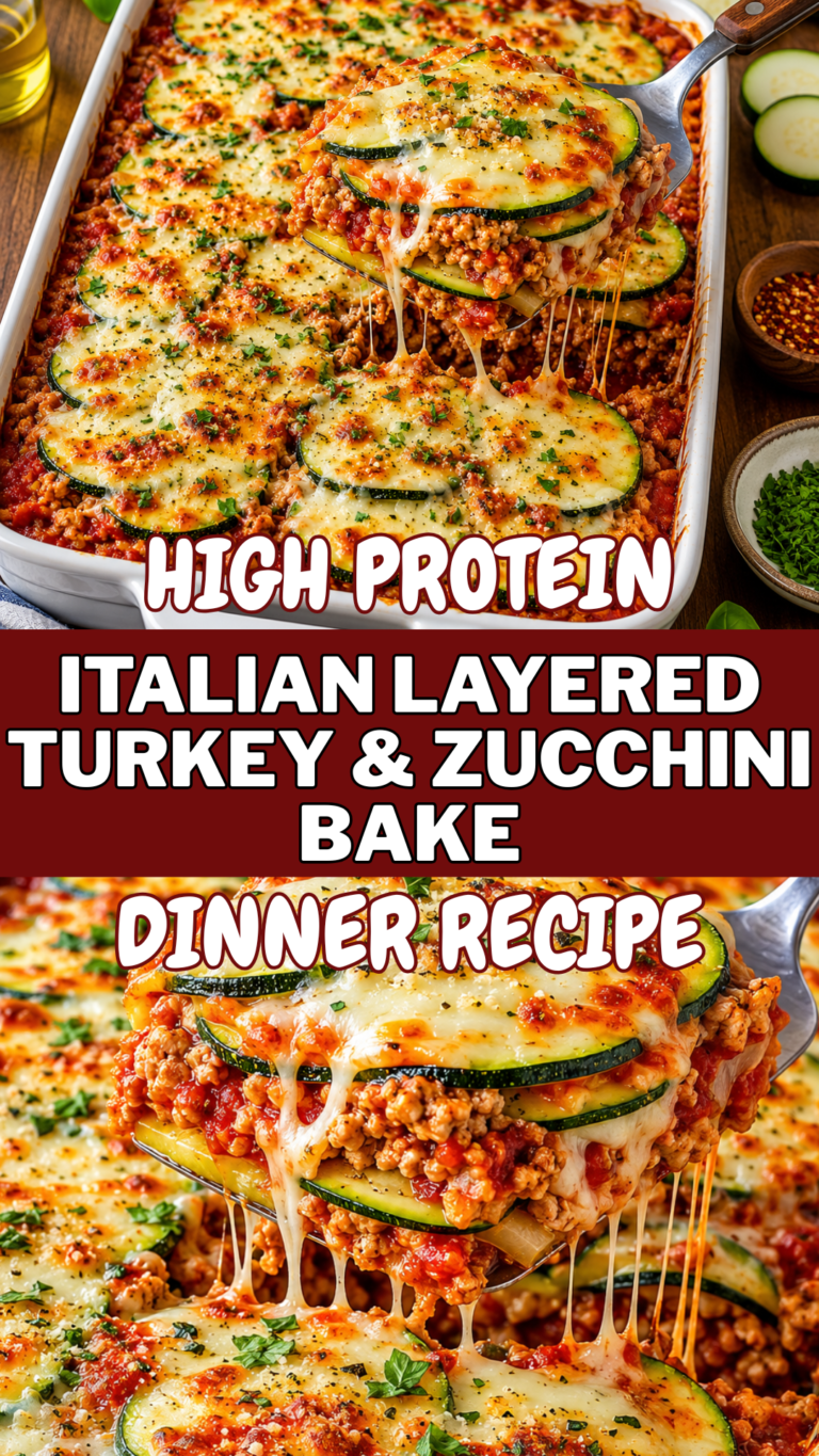 Layered Turkey & Zucchini Bake