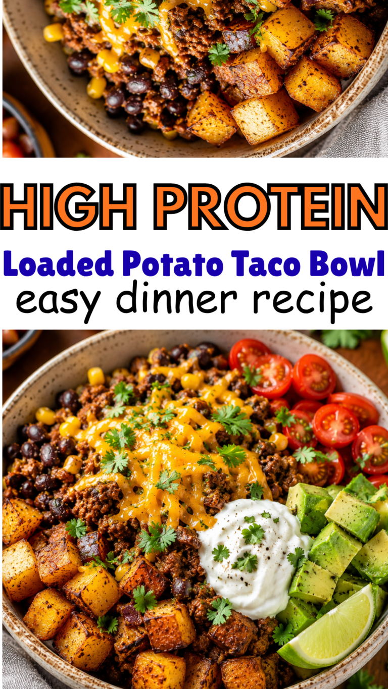 Loaded Potato Taco Bowl