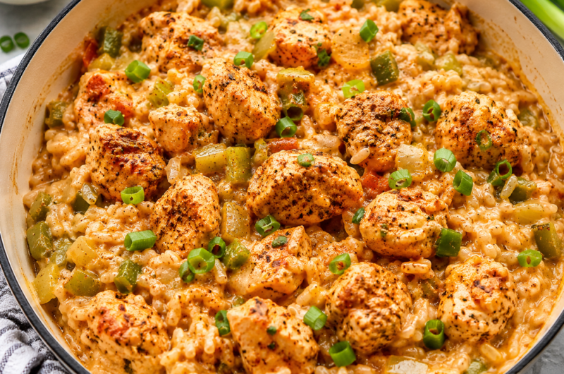 Creamy Cajun Chicken & Rice