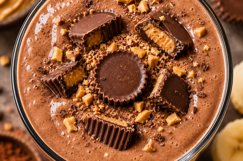 Chocolate Peanut Butter Cup Protein Shake
