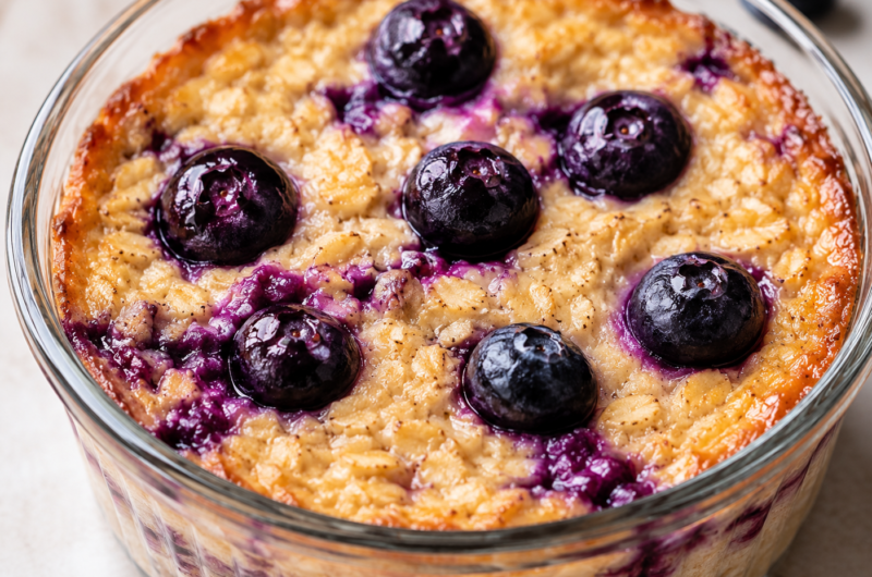 Blueberry Baked Oats