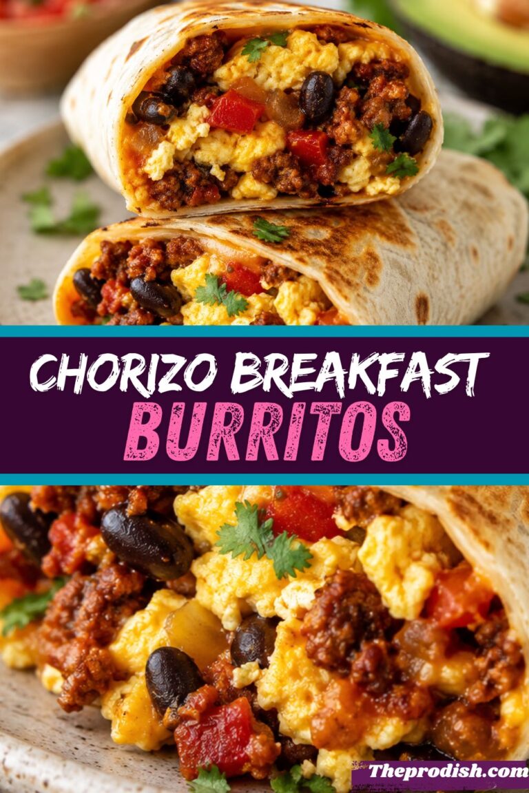 Chorizo Breakfast Burritos