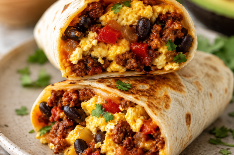 Chorizo Breakfast Burritos