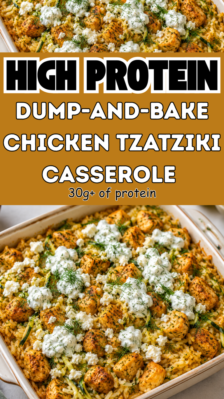 Dump-and-Bake Chicken Tzatziki Casserole