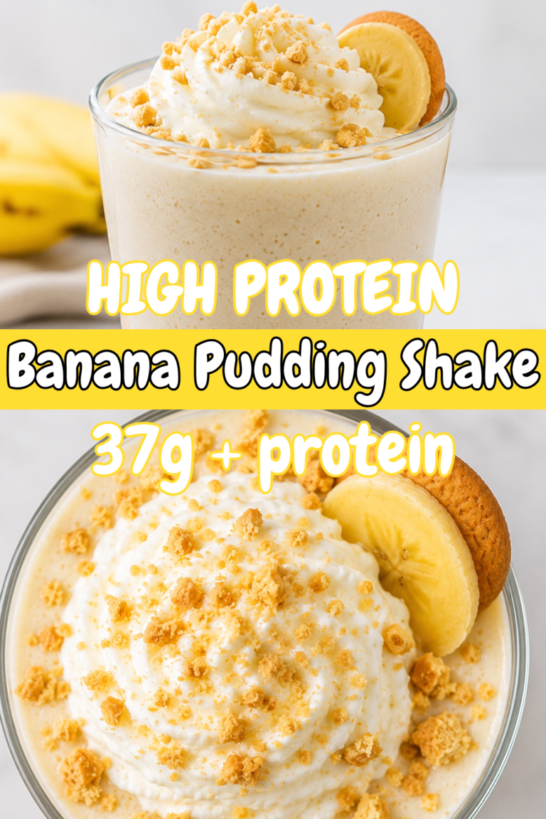 High Protein Banana Pudding Shake