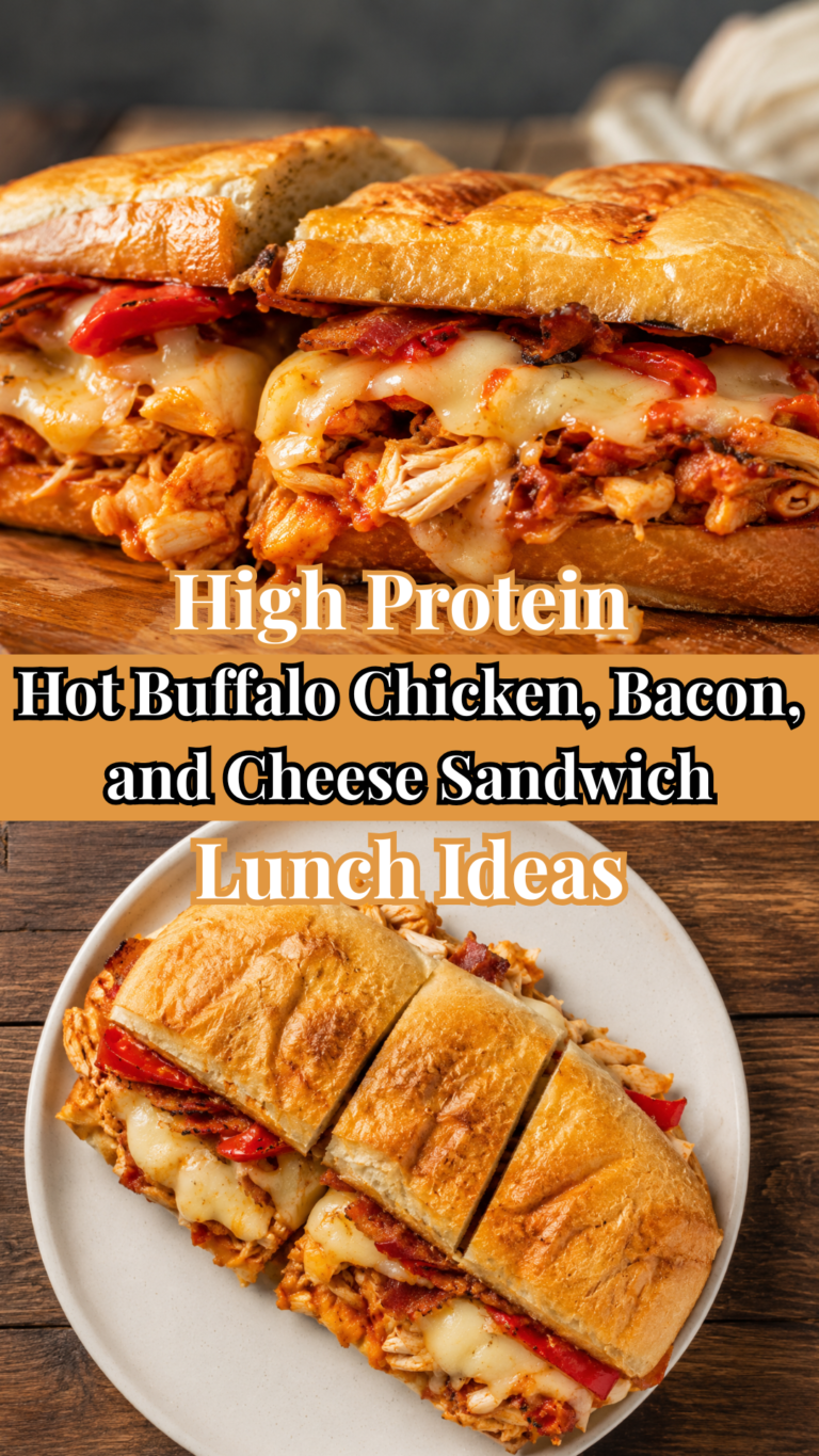 Hot Buffalo Chicken, Bacon, and Cheese Sandwich