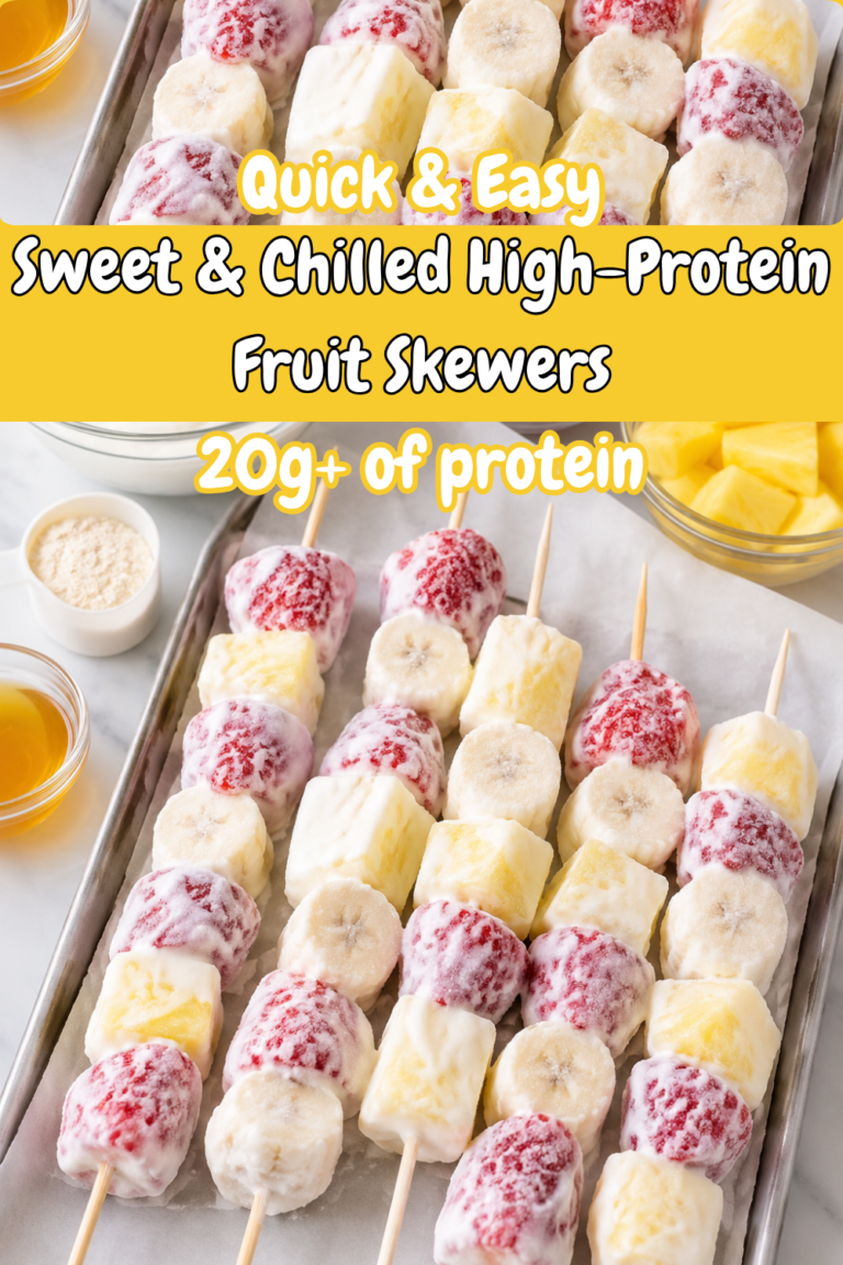 Sweet & Chilled High-Protein Fruit Skewers