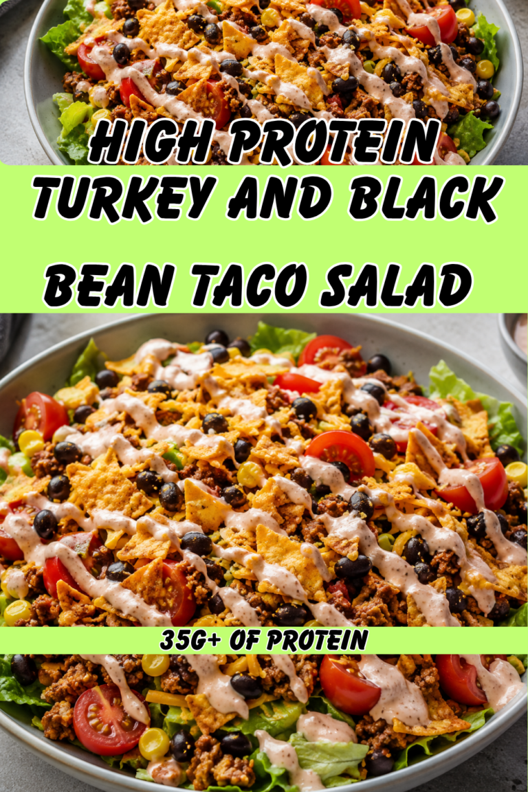 High-Protein Turkey and Black Bean Taco Salad