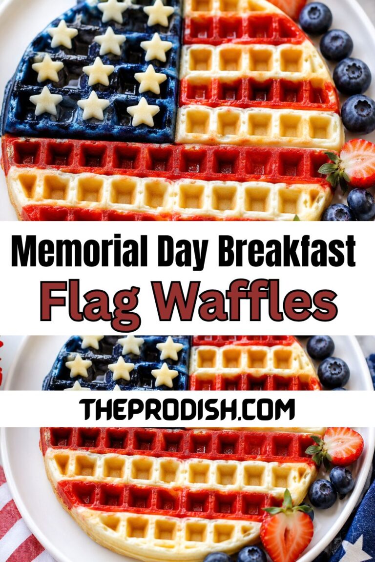 Memorial Day Breakfast – Flag Waffles