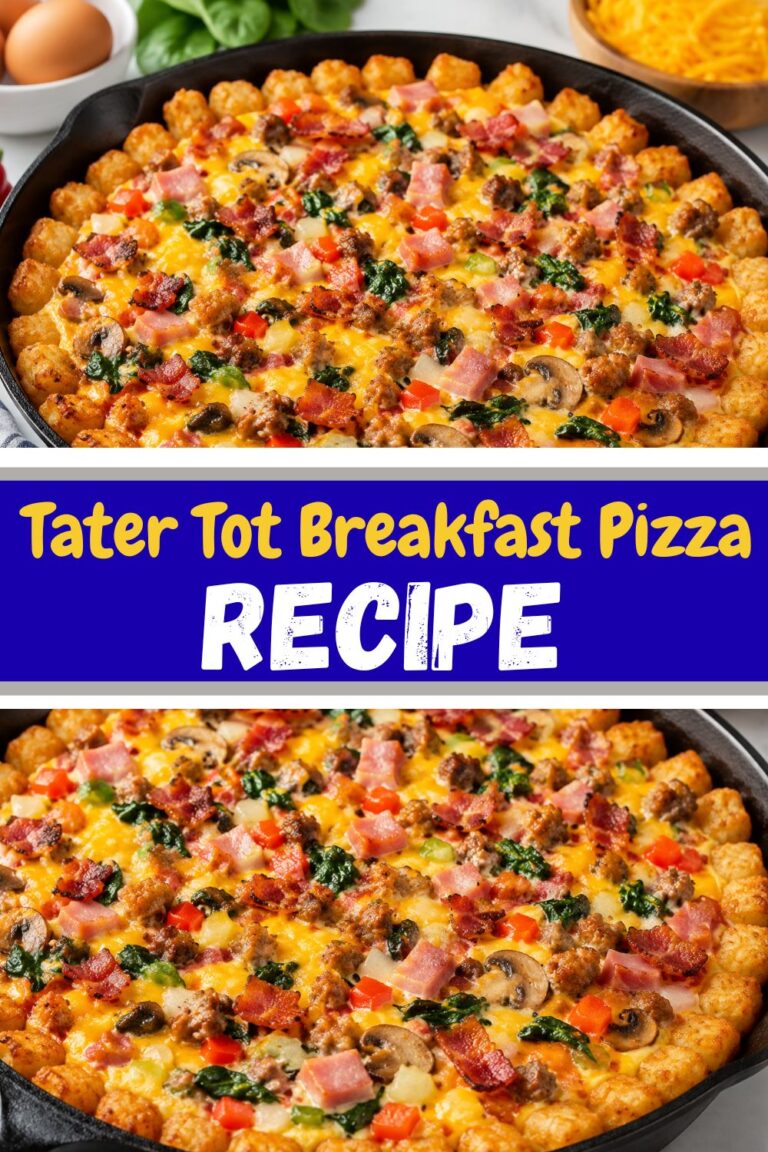 Tater Tot Breakfast Pizza
