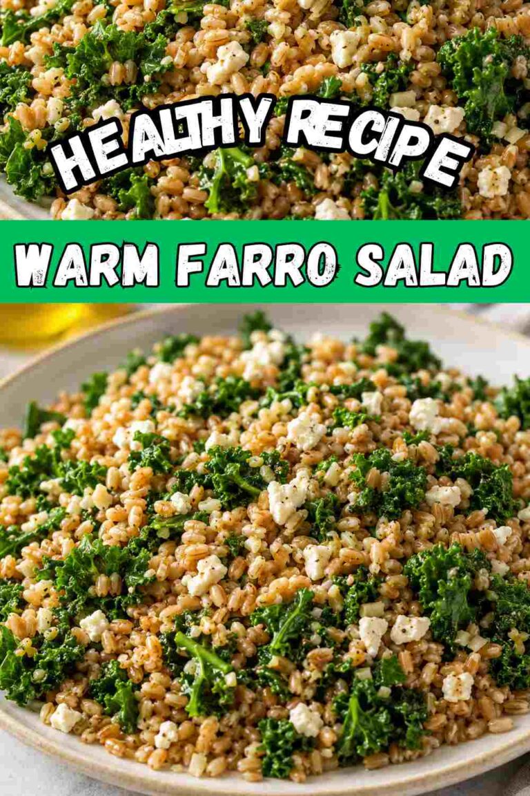 Healthy Warm Farro Salad
