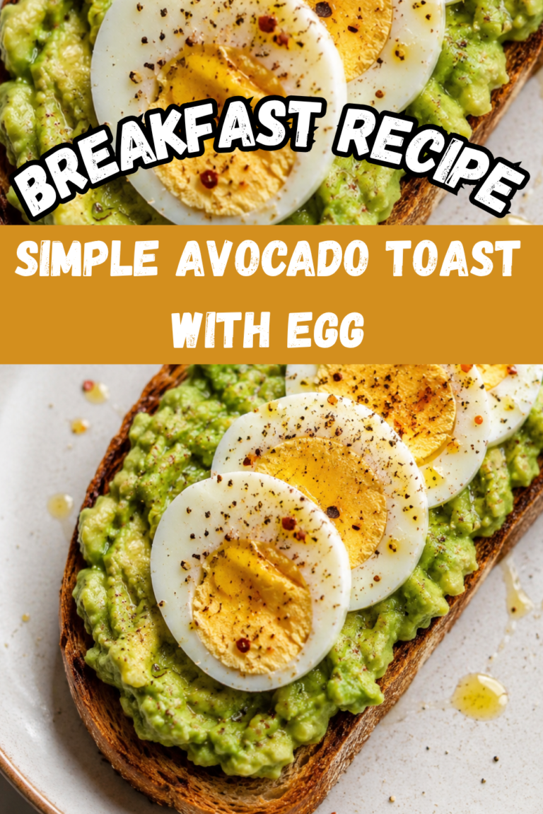 Simple Avocado Toast with Egg