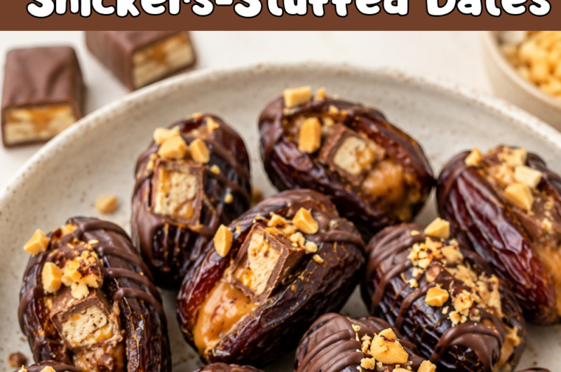 Snickers Stuffed Dates