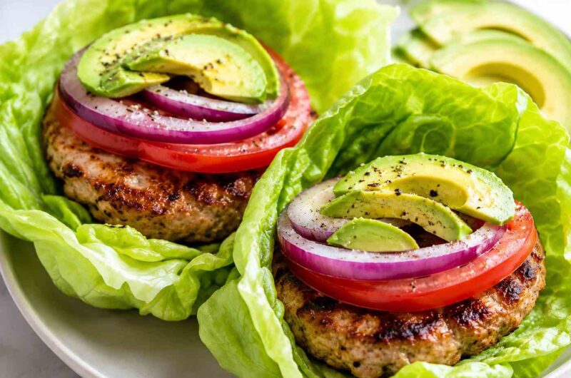 Turkey Burger Lettuce Wraps