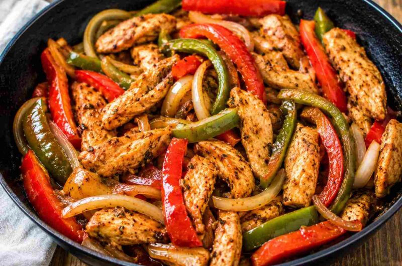 Easy Chicken and Bell Pepper Fajitas