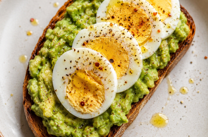 Simple Avocado Toast with Egg
