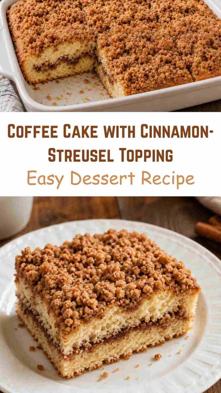 Coffee Cake with Cinnamon-Streusel Topping