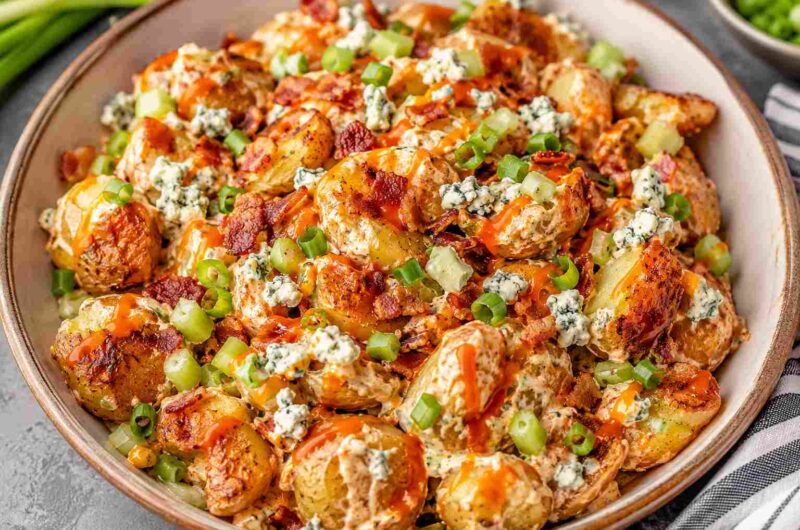 Crispy Buffalo Potato Salad