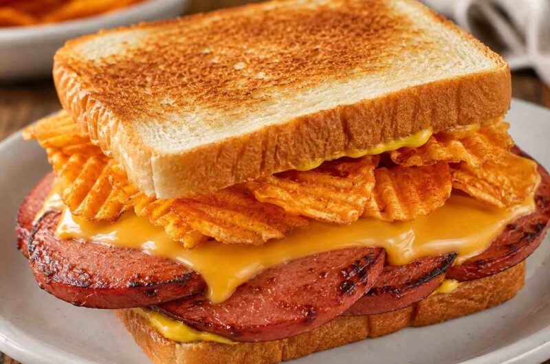 Fried Bologna Sandwich