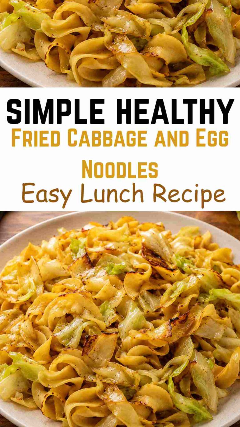 Fried Cabbage and Egg Noodles