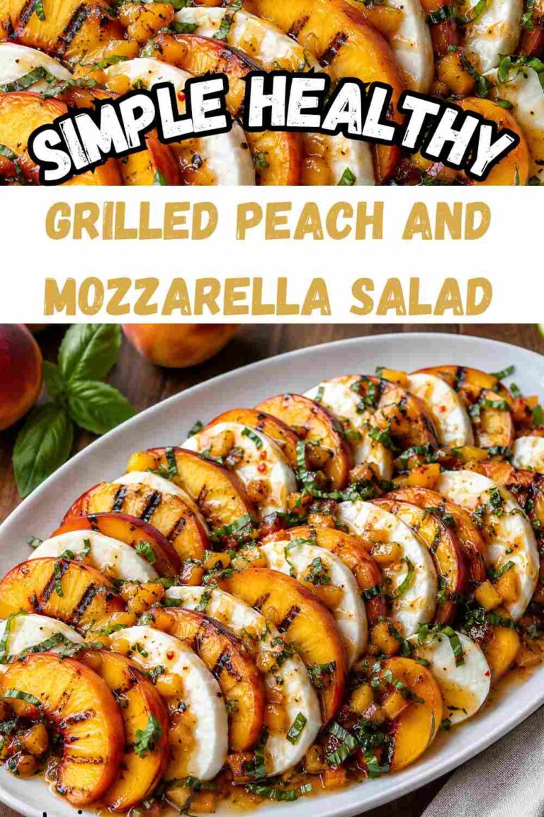 Grilled Peach and Mozzarella Salad
