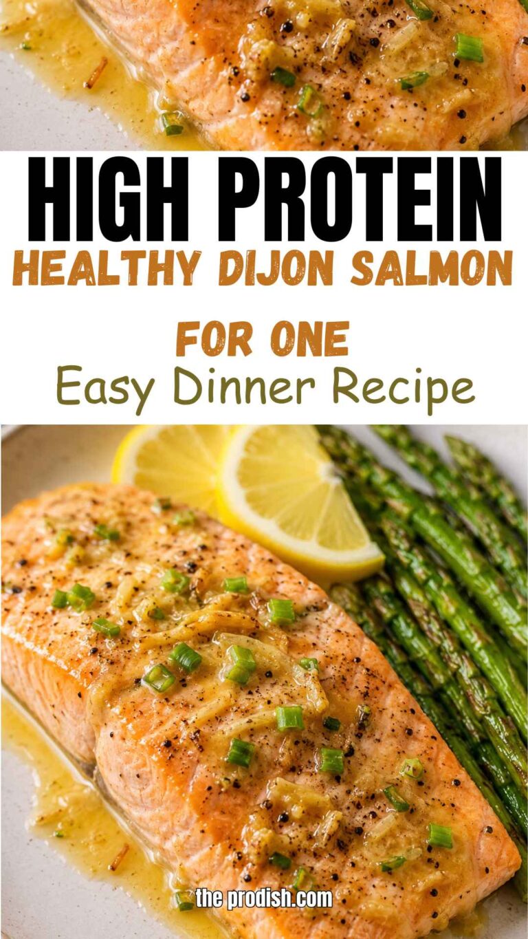Healthy Dijon Salmon for One