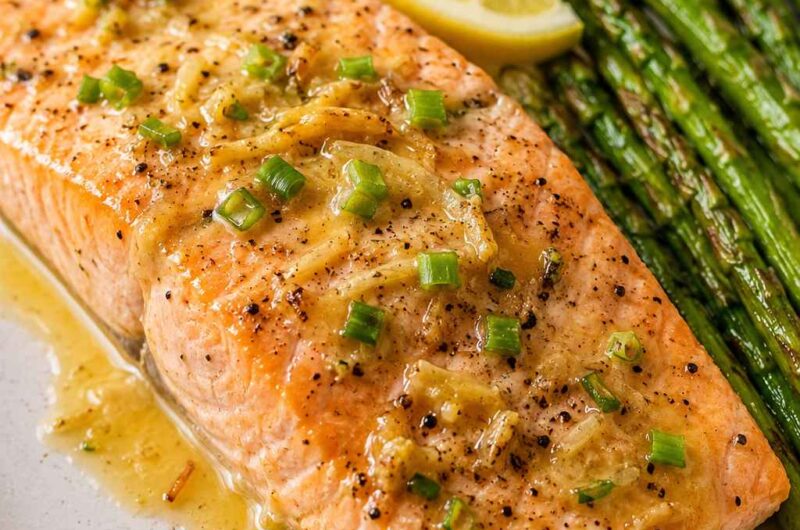 Healthy Dijon Salmon for One