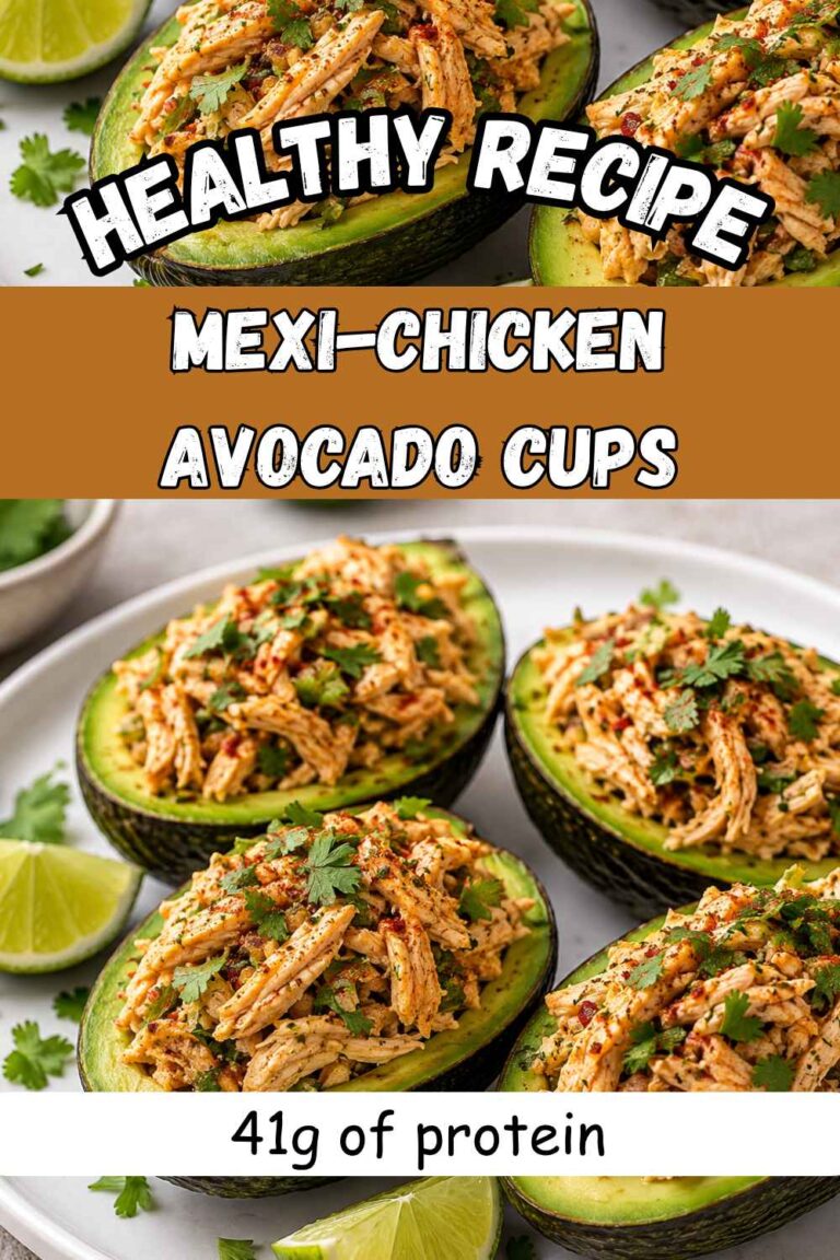 Mexi-Chicken Avocado Cups