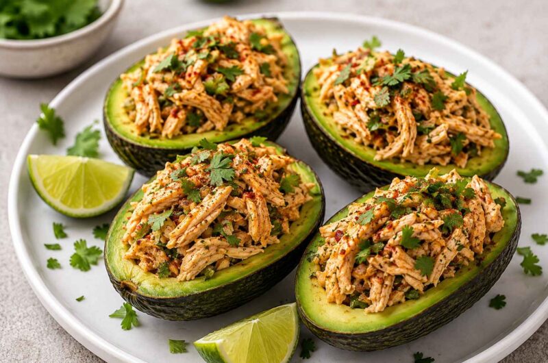 Mexi-Chicken Avocado Cups