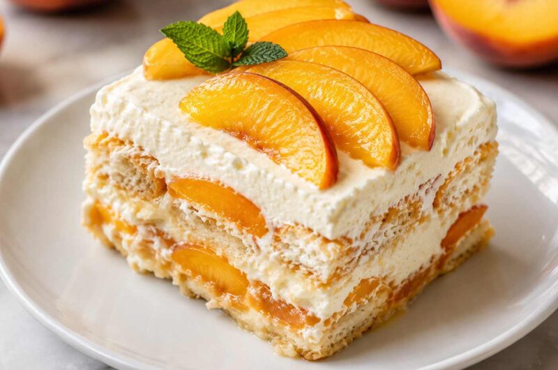 Peach Tiramisu