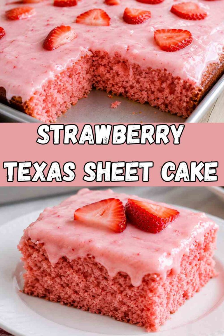 Strawberry Texas Sheet Cake
