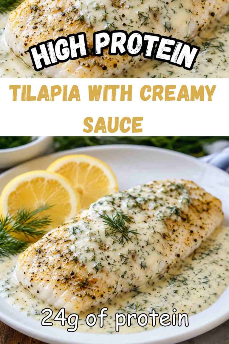 Tilapia with Creamy Sauce