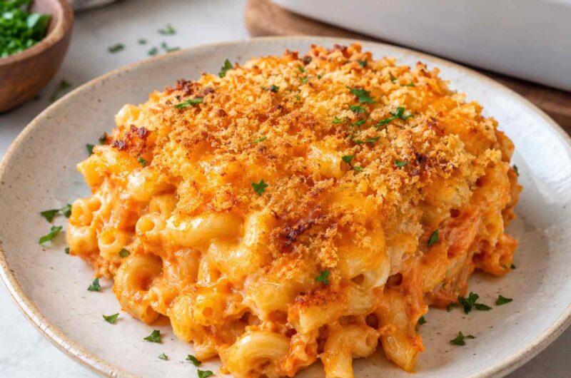 Baked Macaroni and Cheese with Tomato