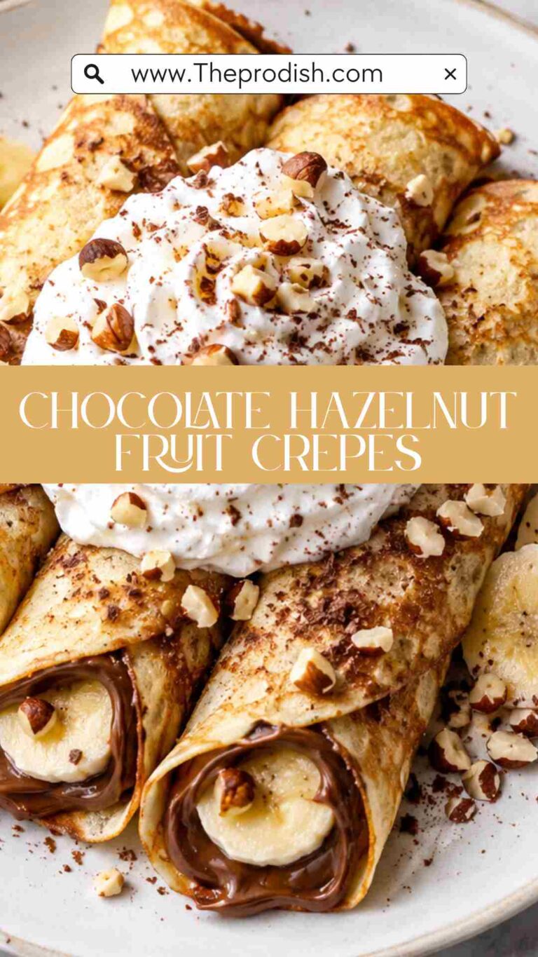 Chocolate Hazelnut Fruit Crepes