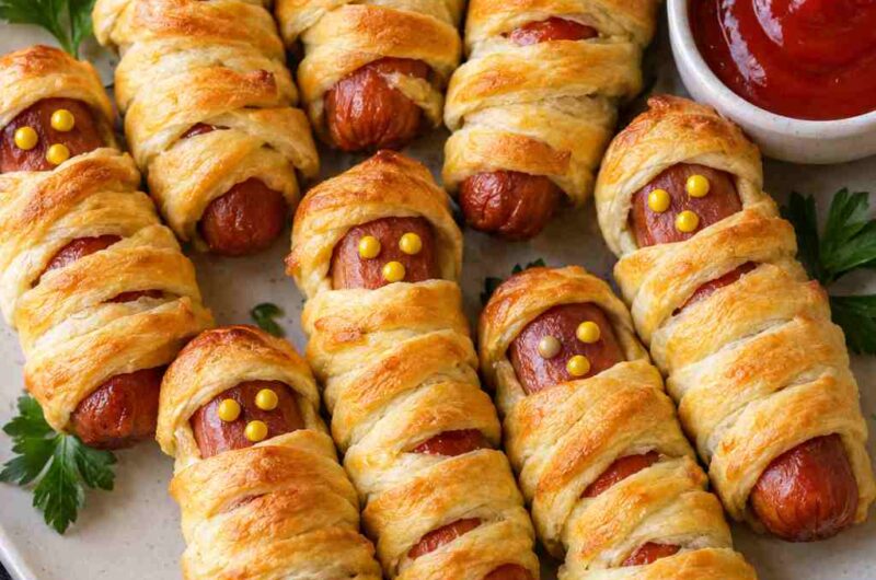 Hot Dog Mummies: Easy Halloween Party Food