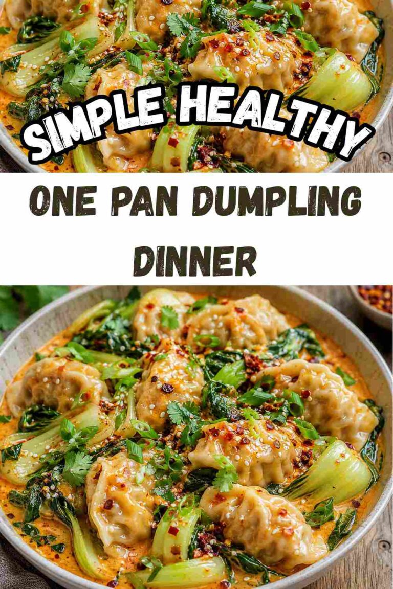 One Pan Dumpling Dinner