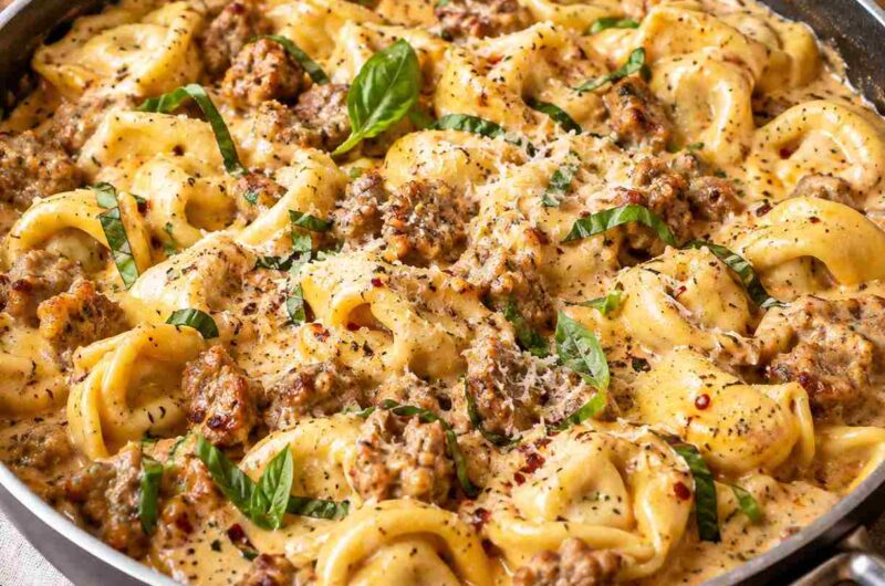 One-Pot Italian Sausage and Tortellini