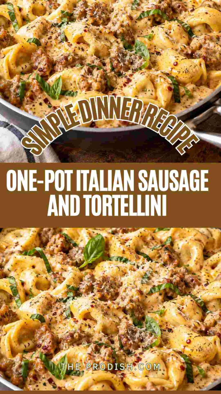 One-Pot Italian Sausage and Tortellini