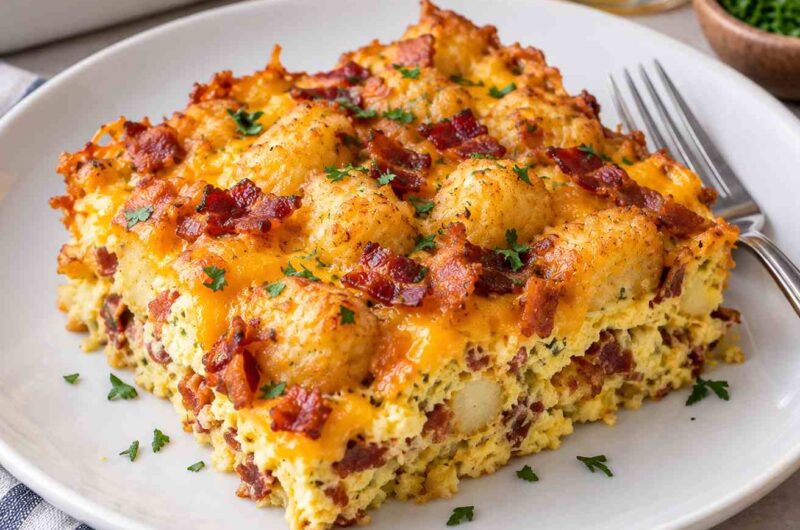 Tater Tot and Bacon Breakfast Casserole